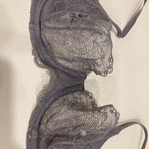 Sexy grey Calvin Klein bra